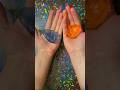 Mixing Blue and Light Orange Slime!! Guess the Colour 💙🧡 #shorts #slimemixing #guessthecolor