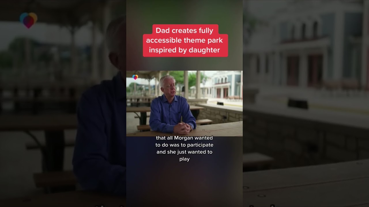 ⁣Dad creates fully accessible theme park inspired by daughter #shorts