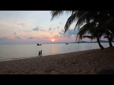 Sunrise over the island of Koh Samui. Thailand.