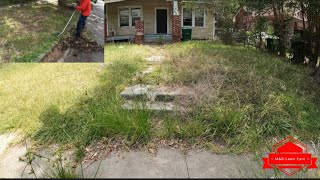 This Extremely Overgrown Yard Was In Desperate Need Of A Transformation So We Cut It For FREE