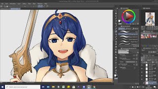 「Exalted Morgan - Fire Emblem Awakening」Illustration Making【Clip Studio Paint】