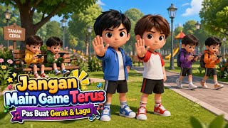 🔴 LATEST INDONESIAN CHILDREN'S SONG - STOP PLAYING GAMES ALL THE TIME screenshot 4
