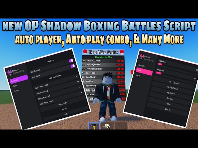 Roblox Shadow Boxing Battles Script Showcase New Update