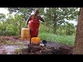 Bathing Outdoor in an African Village// African Village Life #villagelife #outdoorshower #africa