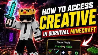 How To Access Creative Mode In Survival Minecraft 😱 | Secret Trick!