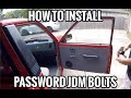 Password JDM Door Panel Bolt Install Mazda B2000 / B2200