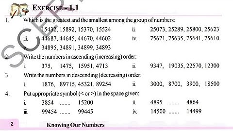 Class 6 | Maths | Chapter 1| knowing our numbers exercise 1.1 solutions | Andhra State Board | #math