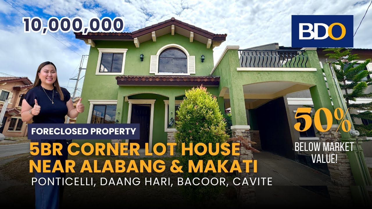 House Tour 64 | BDO Foreclosed 5BR Corner Lot House Near Alabang & Makati | Ponticelli Bacoor Cavite