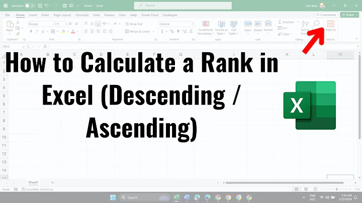 How to Calculate a Rank in Excel (Descending / Ascending)