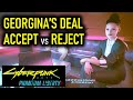 Accept georginas deal vs delete testimony  heaviest of hearts  cyberpunk 2077 phantom liberty