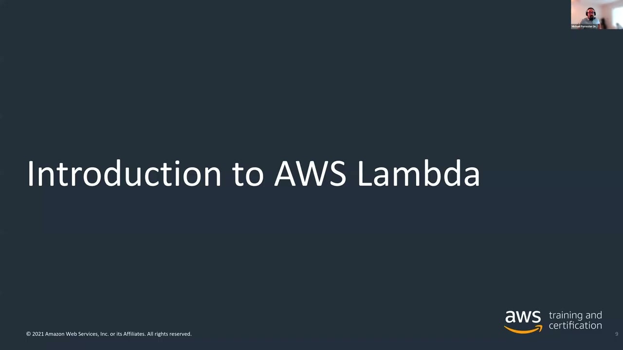 20220124 Developing on AWS Day 2 - Module 7 - Lambda and Serverless