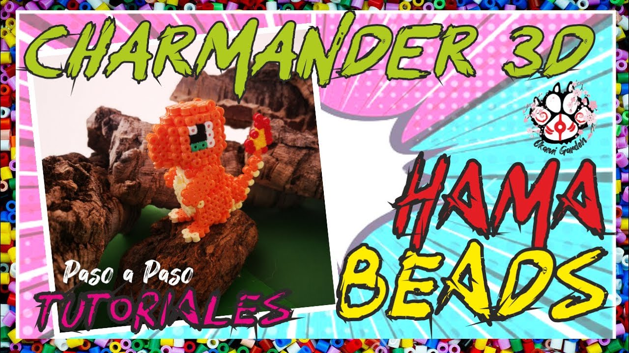DIY TUTORIAL CHARMANDER 3D HAMABEADS - StopMotion Video -