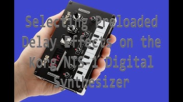Selecting Preloaded Delay Effects on the Korg NTS-1 Digital Synthesizer