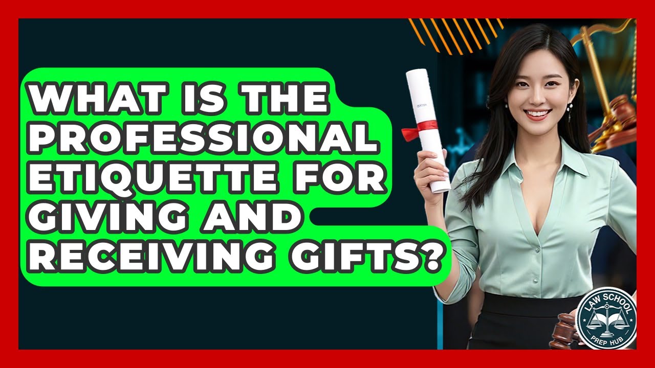 What Is The Professional Etiquette For Giving And Receiving Gifts? - Law School Prep Hub