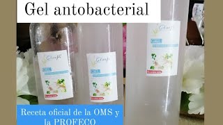 Como hacer gel antibacterial casero receta de la profeco y la oms