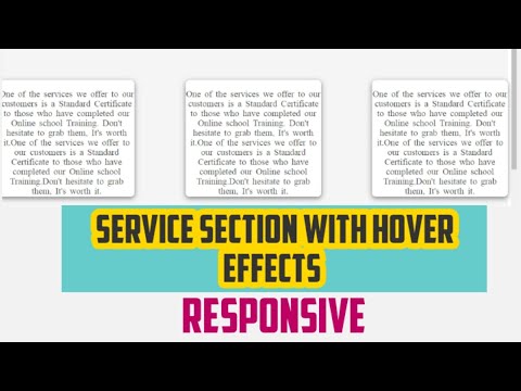 Service Section |HTML|CSS| RESPONSIVE|FLEXBOX