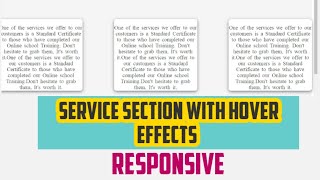 Service Section |HTML|CSS| RESPONSIVE|FLEXBOX