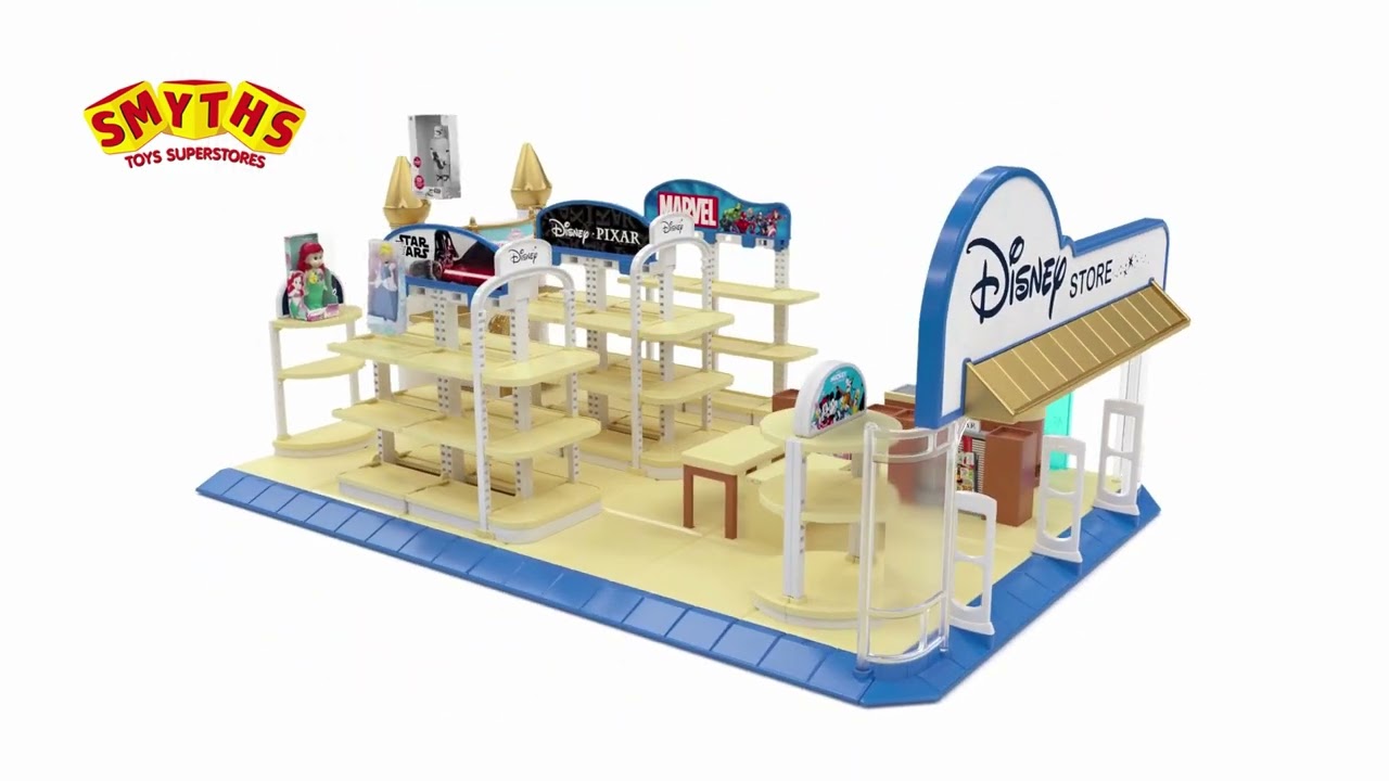 5 Surprise Disney Mini Brands Store Playset with 2 Exclusive Minis by ZURU  - Smyths Toys 