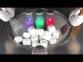 ASMR - Ice Cream Rolls with Marshmallows | how to make Marshmallow Ice Cream - satisfying Food Art