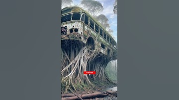 Travel Exploring | Abandoned Bus | Mysterious Jungle | #shorts #trending #part40