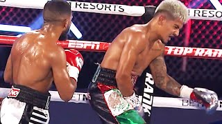 Jessie Magdaleno SMASHED IN THE BALLS, takes DQ win | FIGHT HIGHLIGHTS from Top Rank show