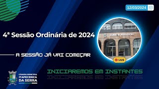 4ª Sessão Ordinária de 2024 - Câmara de Itapecerica da Serra