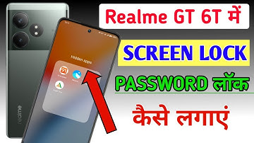 Realme GT 6T me screen lock kaise lagaye / how to pattern lock in realme GT 6T mobile me //