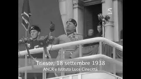 Il discorso di Mussolini a Trieste del 18 settembre 1938