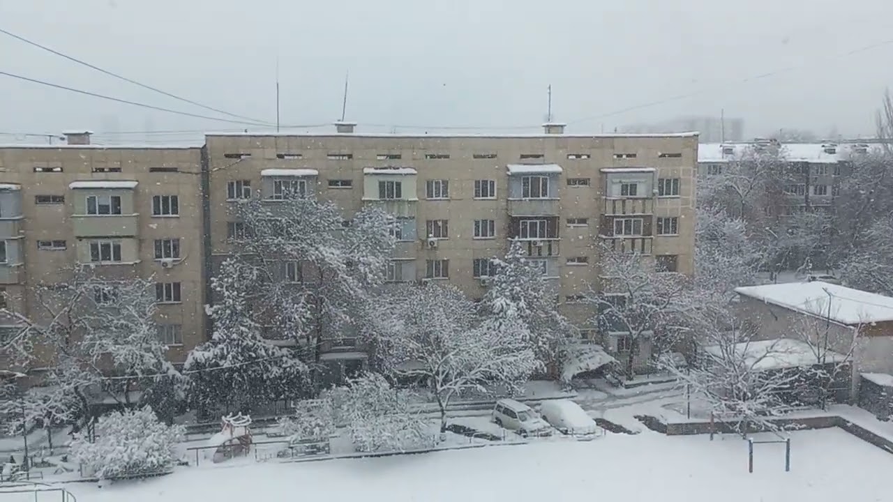 АЛМАТЫ! сильный снегопад Март2026 11.03.