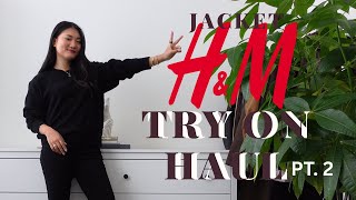 H&M NEW IN JACKET TRY ON HAUL PART 2 | PETITE FASHION Wealth