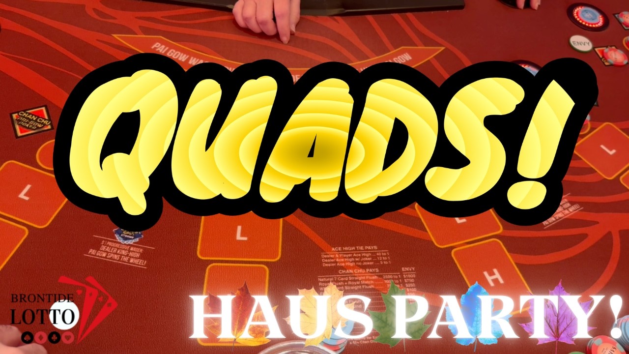 QUADS! BLACK CHIP OUT! PAIGOW AT SAHARA LAS VEGAS!