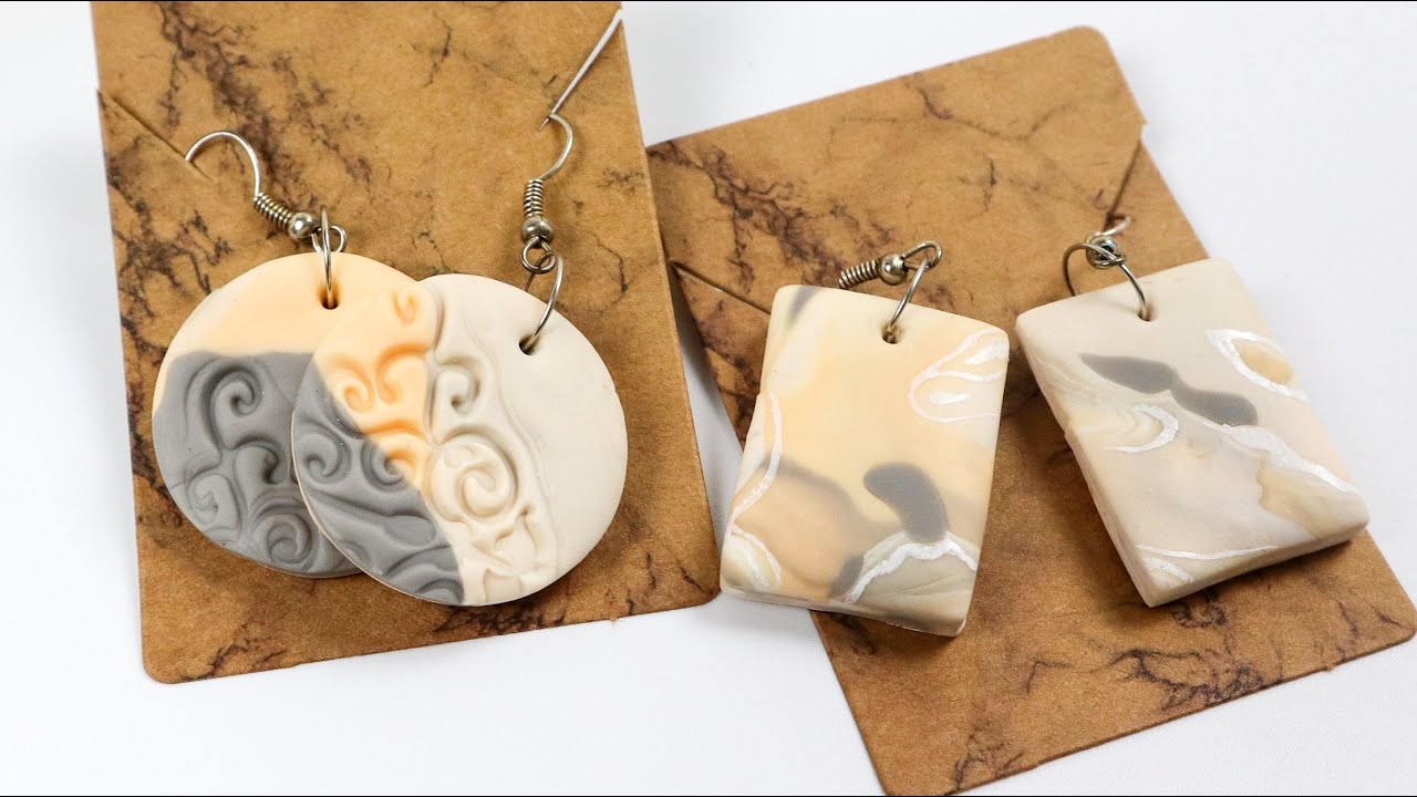 How to Make Polymer Clay Earrings YouTube