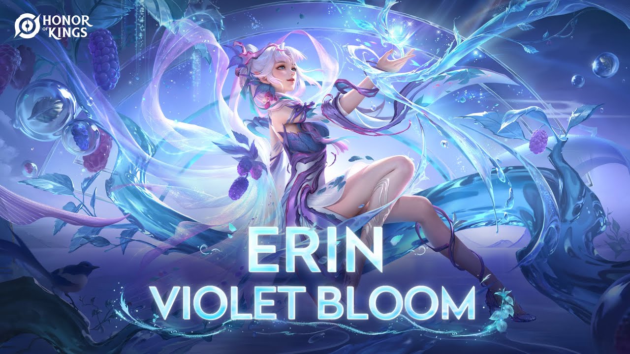 Violet Bloom Erin | Skin Showcase | Honor of Kings - YouTube