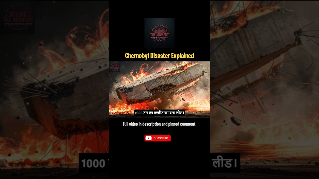 Chernobyl disaster explained in Hindi #chernobyl #history #science #behindthemoment