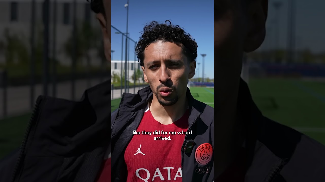 🇧🇷 Marquinhos is playing a key role in Beraldo’s adaptation to PSG 🫶 #beraldo #marquinhos #psg