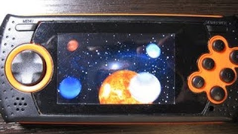 Moving and rotating 3D planets on the BlackPrism Portable game console