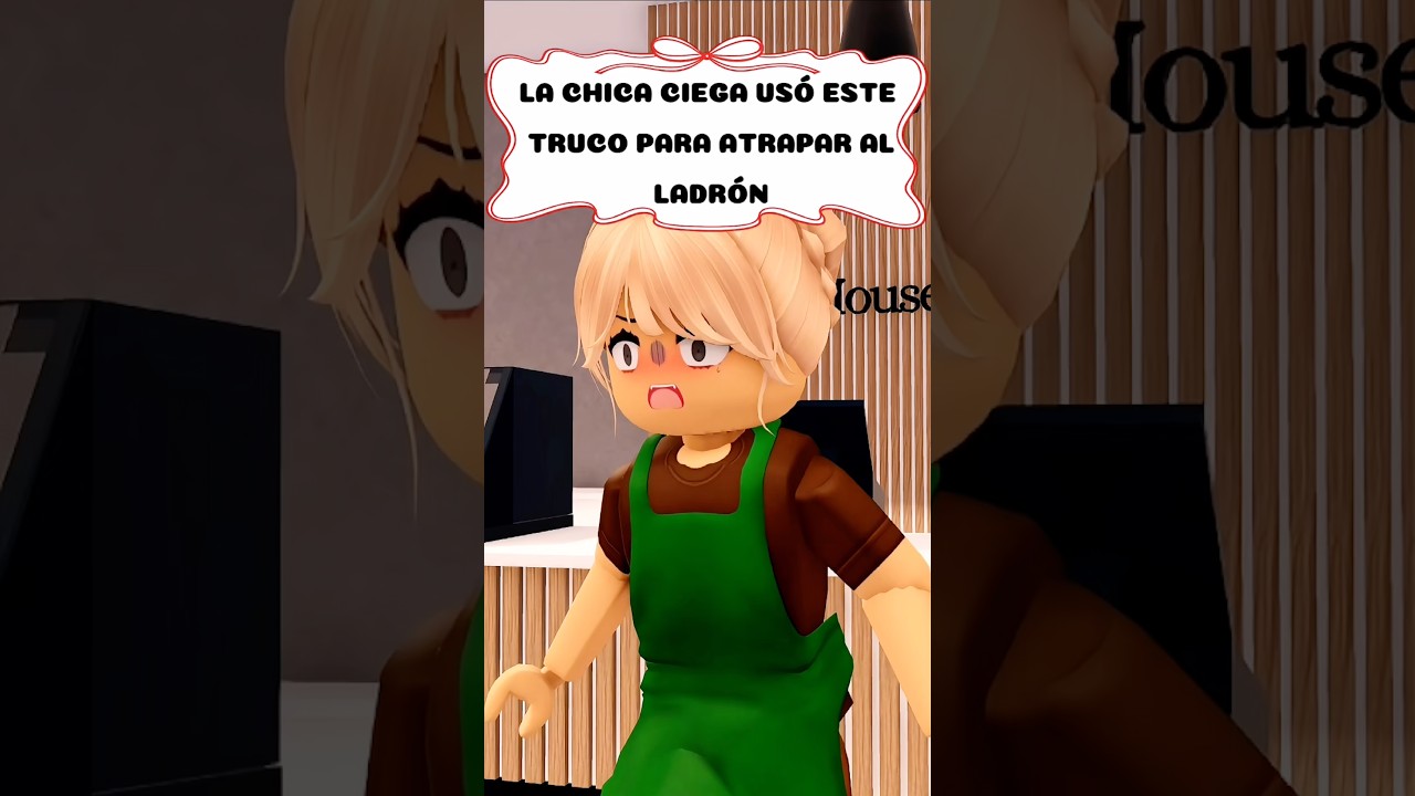 La chica ciega usó este truco para atrapar al ladrosn #roblox #robloxedit