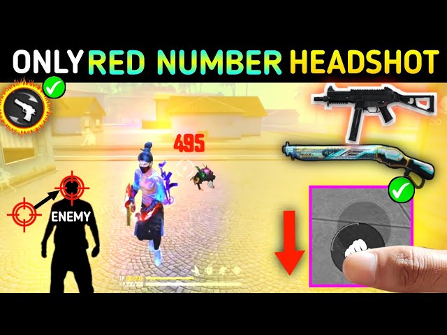 99% Headshot Rate Trick😱😍Only Red Number Hack - Garena Free Fire 