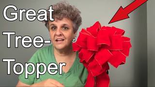 Giant Velvet Red Christmas Tree Bow Topper Review