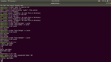 Operasi Input Output Pada Linux