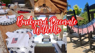 SUMMER BACKYARD DECORATE WITH ME // COOK WITH ME: CHIPOTLE PULLED PORK SANDWHICH