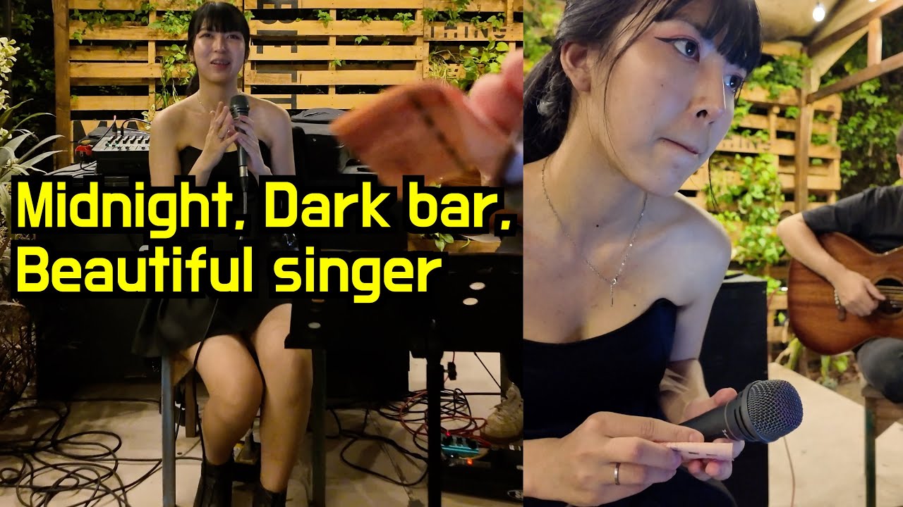 At Midnight, I Met The Most Beautiful Thai Singer 👩🏻‍🦰 I Was the Only One Listening to Her Song