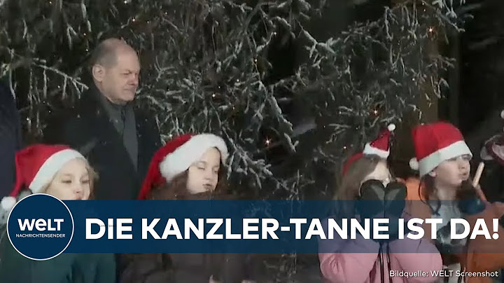 OH TANNENBAUM: Bundeskanzler Olaf Scholz empfängt festlichen Weihnachtsgruß vor Amtssitz in Berlin!
