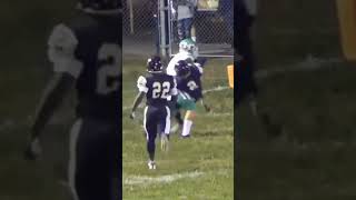 Carried him into the end zone with him- High school football