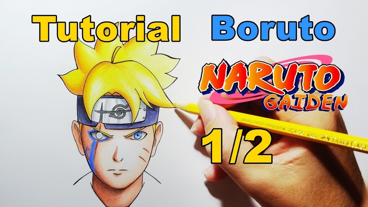 Como desenhar o BORUTO (Naruto) passo a passo, fácil e rápido 