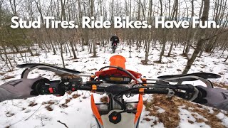 Michigan Winter Dirt Biking || A Sunday EPIC - Traversing and Trails