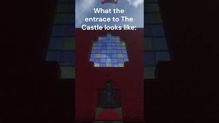 The entrance to The Castle #minecraft #videogames #building #simplebuilding #shorts