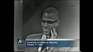 Malcolm X's 1963 Interview at University of California, Berkeley