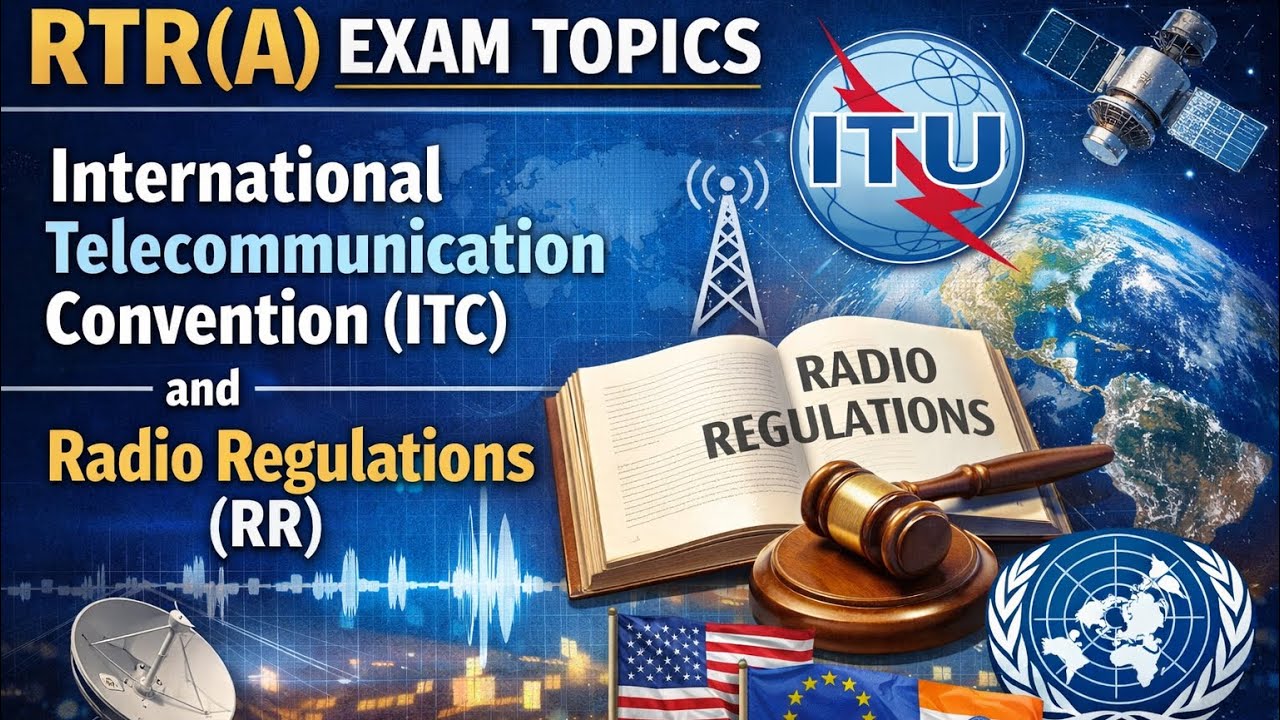 RTR(A) Exam | International Telecommunication Convention (ITC) | Radio Regulations 