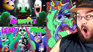 SO HOPPY! & SO HOPPY 2 (Ribbit Abstraction Song)【THE AMAZING DIGITAL CIRCUS 3D MUSIC VIDEO】REACTION!